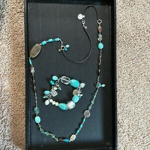 2piece turquoise set